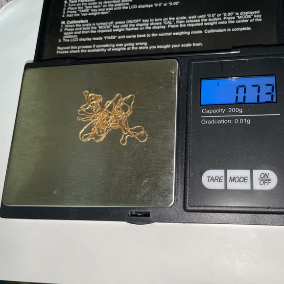 Solid 14K Yellow Gold Box Link Necklace Neck Chain - Picture 7 of 11